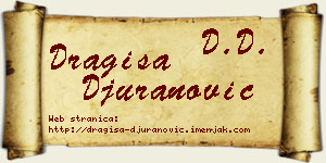 Dragiša Đuranović vizit kartica